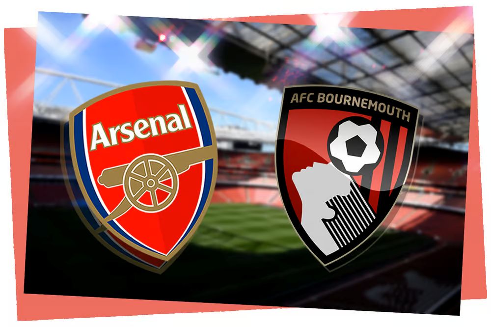 Arsenal vs Bournemouth logo temp