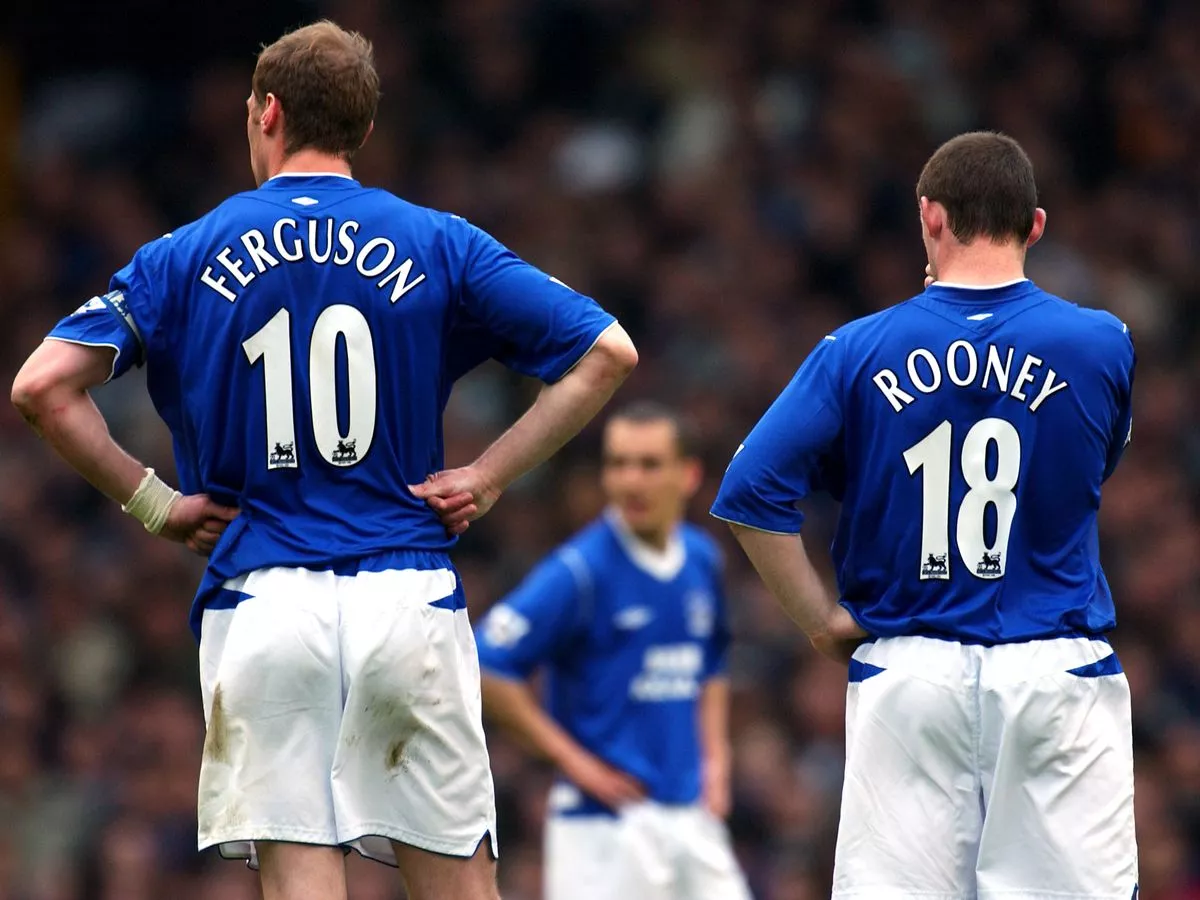 Duncan Ferguson dan rooney everton temp