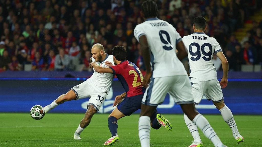 inter milan perjalanan vs barca